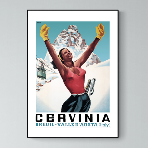 Affiche Italie Cervinia