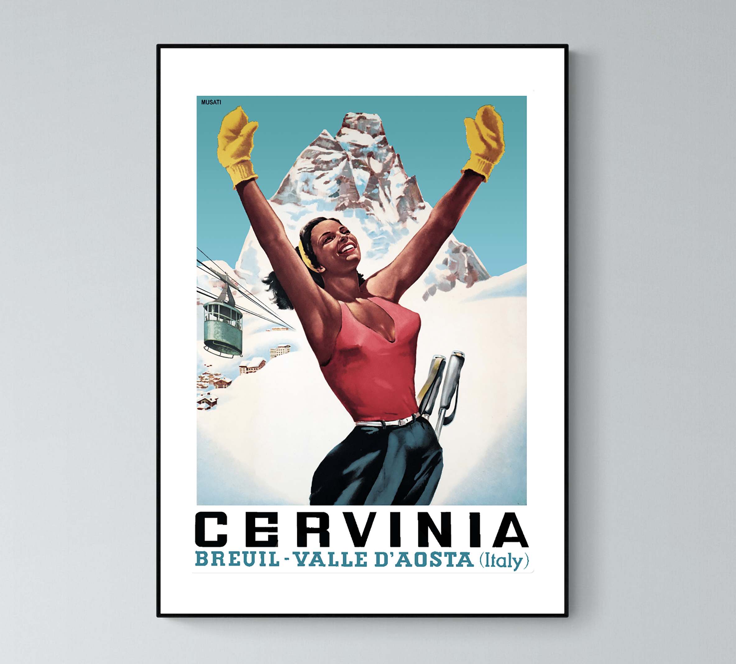 Affiche Italie Cervinia