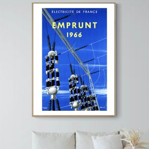 Affiche EDF 1966 Emprunt