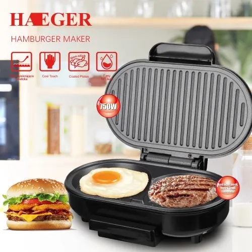 Haeger Machine à Petit-déjeuner ,2 Plaques à Sandwichs – Image 2