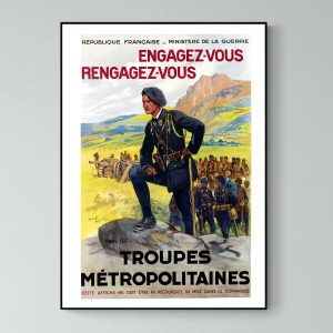 Affiche engagez – vous troupes métropolitaines