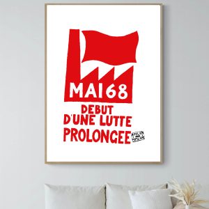 Affiche Mai 68 Lutte Prolongée