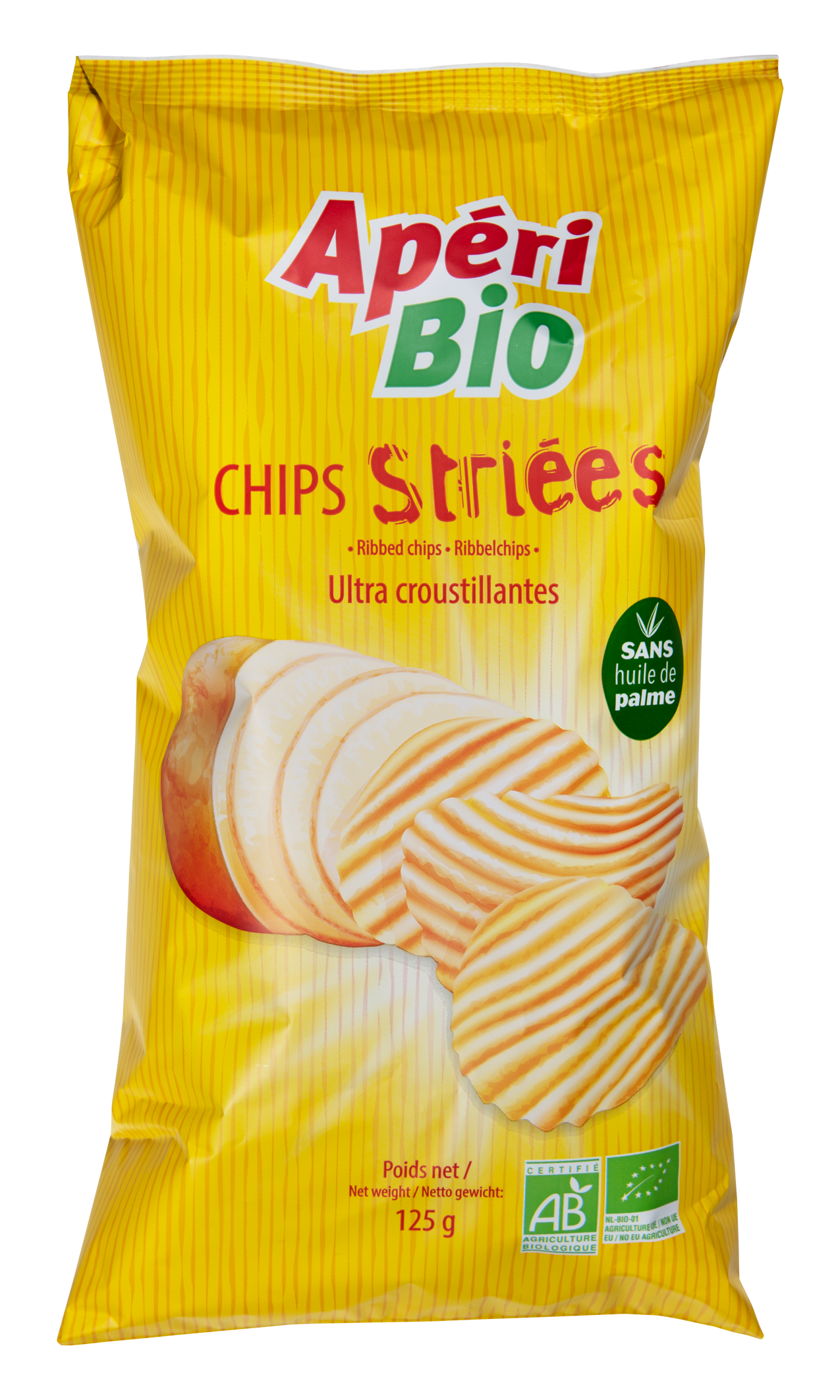 Apéri Bio Chips Striées 125G