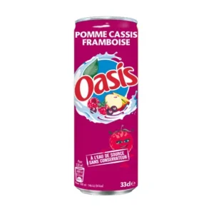 Oasis appel cassis framboos blik 33 cl