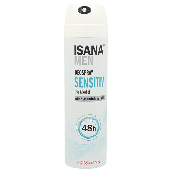 ISANA MEN Déodorant spray Sensitive – 150 ml