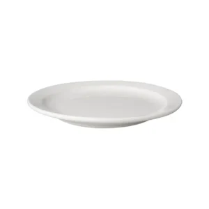 Bord Wit Plat 21 cm Smalle Rand Budgetline (6 stuks)