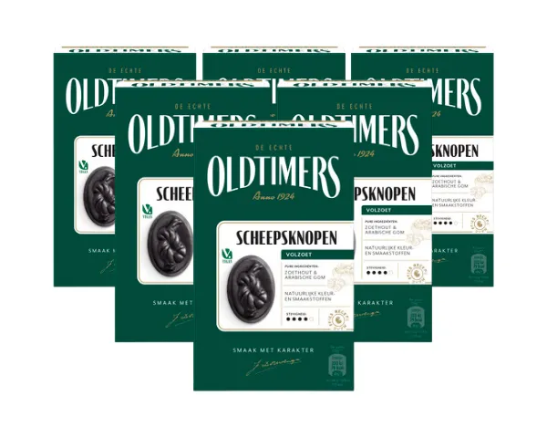 Oldtimers Zoete Scheepsknopendrop (6x 235gr)