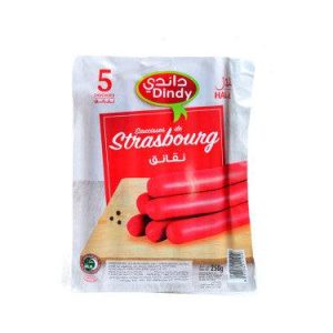 5 Saucisses de Strasbourg Dindy  250 g