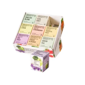 Bradley’s thee display box 9 doosjes a 10 zakjes