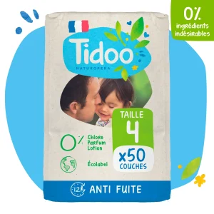 Tidoo Couche Taille 4 / 7-18Kg 50 Unités