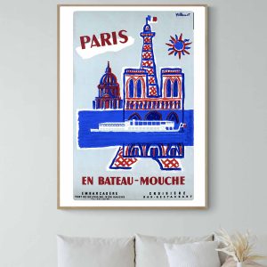 Affiche Paris Bateaux Mouches
