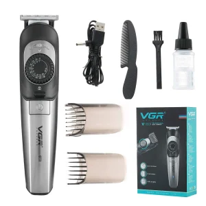 VGR V-088 – tondeuse à cheveux pour hommes, 0-20mm, pour toilettage, réglage fin de la tête de coupe, Kits de coupe de cheveux silencieux