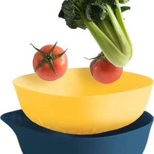 Passoire de cuisine 2-en-1 pour passoire de fruits et légumes, passoire détachable