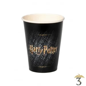 8 gobelets en carton hogwarts 210ml
