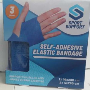 Bandage élastique auto-adhésif de soutien sportif 3PCS