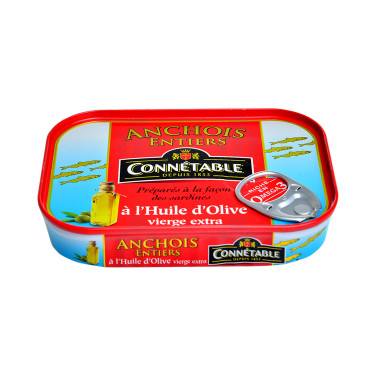 Anchois Entiers à l’Huile d’Olive Extra Vierge Connétable 100g