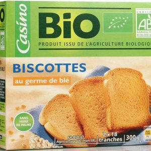 Biscottes au Germe de Blé Bio Casino 300g