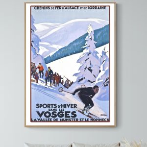 Affiche Sports d’hiver dans les Vosges