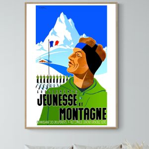 Affiche Groupement Jeunesse et Montagne – Isère