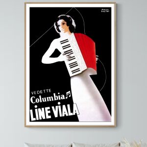 Affiche Line Viala, vedette Columbia
