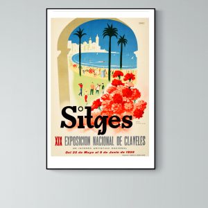Affiche Sitges – Exposición nacional de Claveles – 1958