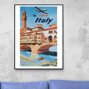 Affiche Fly TWA Italy