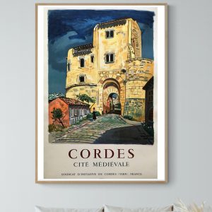 Affiche Cordes, cité médiévale
