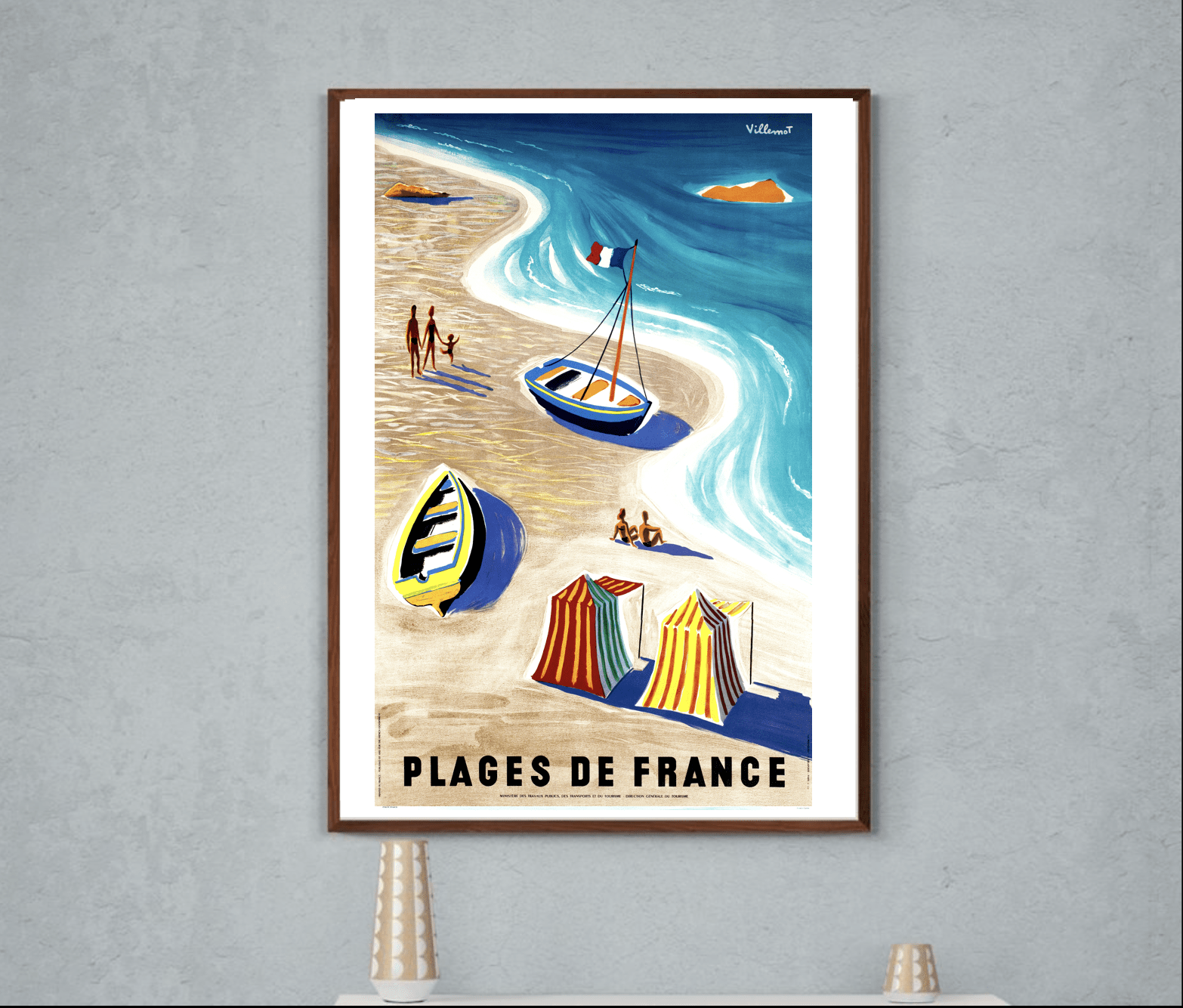 Affiche Plages de France