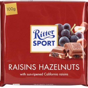 Chocolat au Raisins et Noisettes Ritter Sport 100g