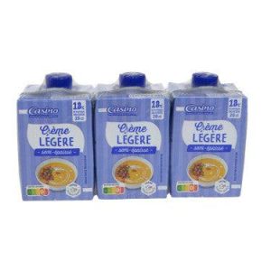 Crème Semi-Epaisse Légère 18% MG Casino 3 x 20 cl