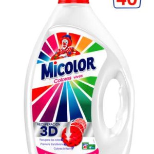 Détergent Gel Couleurs Vives Micolor (40 Lavages) 2L