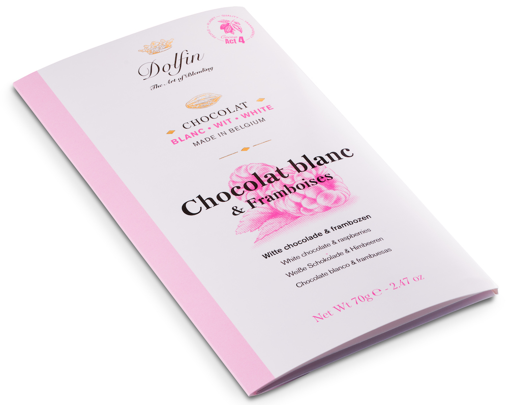 Tablette Chocolat blanc et Framboises