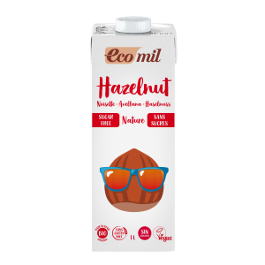 Ecomil Boisson Noisettes Nature sans Sucres 1L