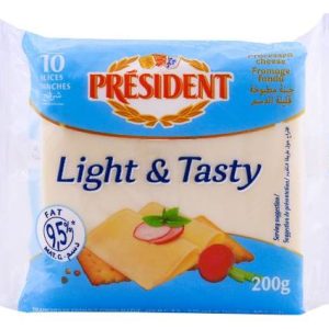 Fromage Hamburger Light en Tranchettes Président 200 g