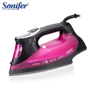 Sonifer SF-9029 écran LCD professionnel grande capacité 340 ml réservoir d&rsquo;eau pressage multifonctionnel fer à vapeur électrique portable