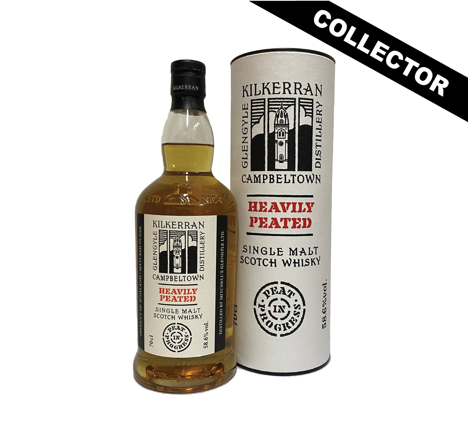 KILKERRAN Heavily Peated 58,6% Batch n°4 Single Malt WHISKY (ÉCOSSE / Campbeltown) 70cl