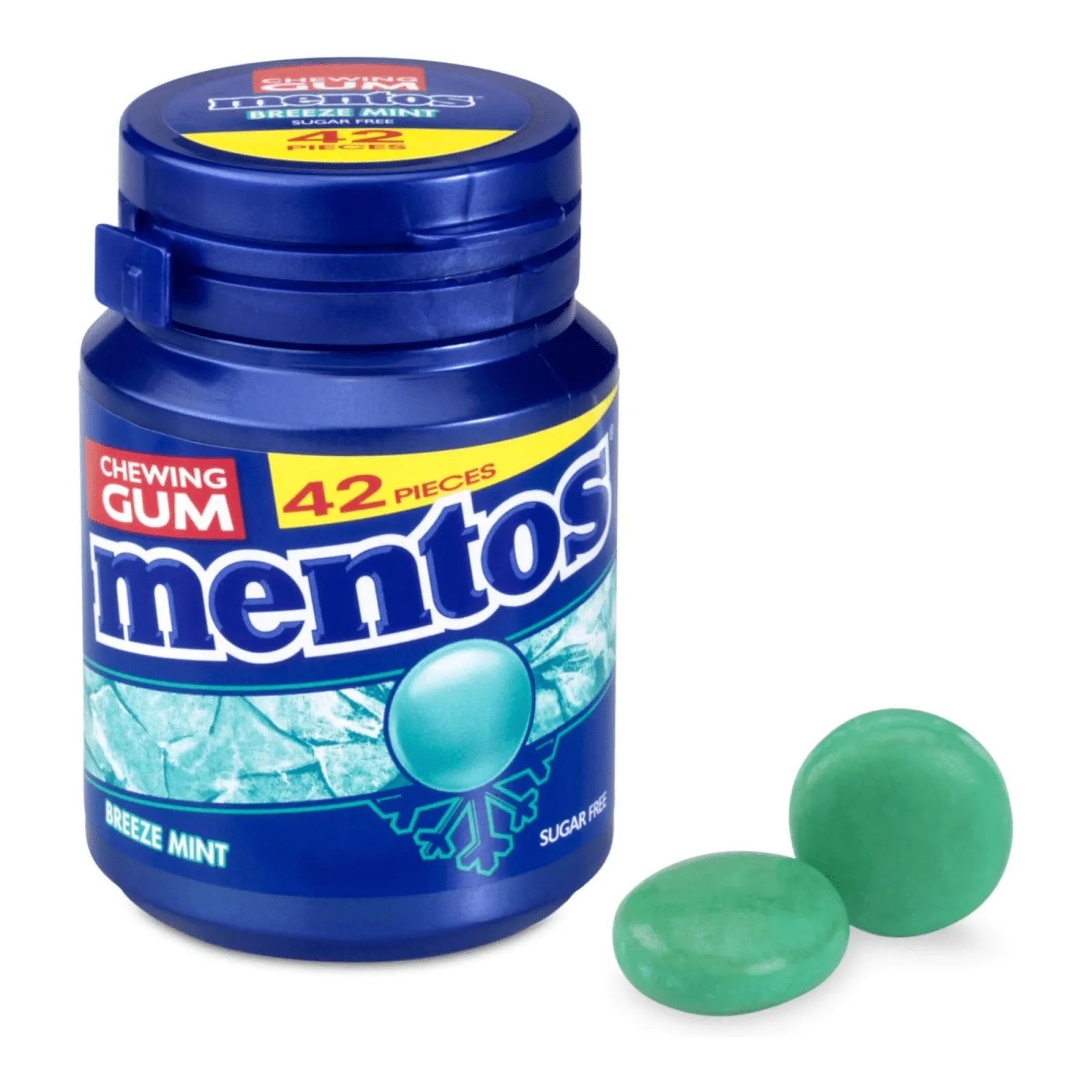 Mentos Gum Breezemint Bottle (6x 42 stuks) – Image 2