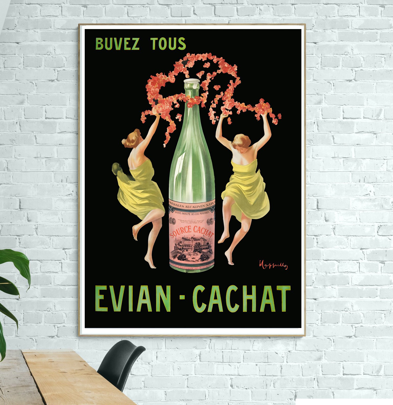 Affiche Evian Cachat