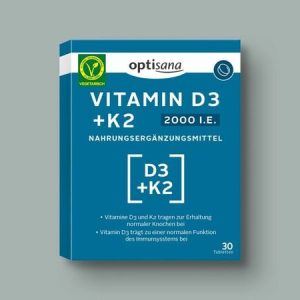 Optisana Vitamine D3 + K2 2000 30 Capsules