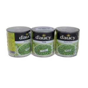 Petits Pois Tres fins Tripack d&rsquo;Aucy 3x200g