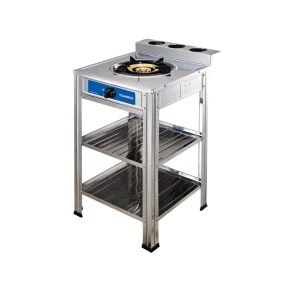 RECHAUD A GAZ ET AVEC TABLE NASCO/INOX- 1 FEUX -BRULEUR A GAZ CUIVRE – NASGS-K1CSS-SI