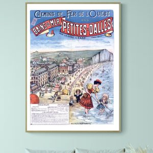 Affiche Bains de mer – Petites Dalles