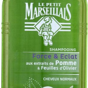 Shampooing Extraits de Pomme et Feuilles d&rsquo;Olivier pour Cheveux Normaux Le Petit Marseillais 250ml