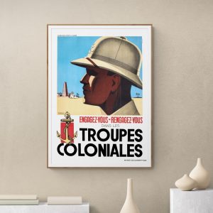 Affiche Engagez vous dans les Troupes Coloniales 2