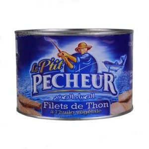 Thon Entier à l&rsquo;Huile Végétale  LE P’TIT PECHEUR 400 g