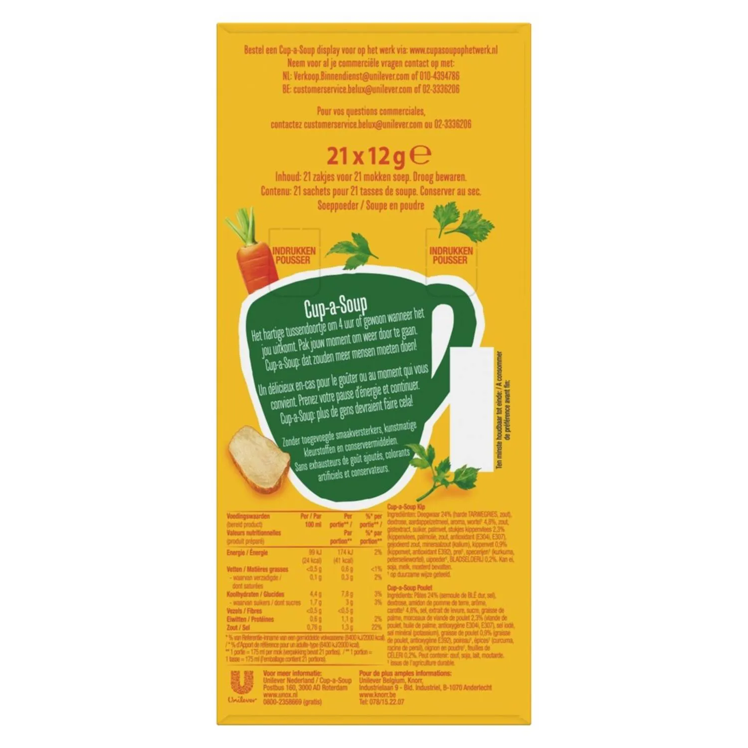 Unox Cup-a-Soup Kip (21x 175ml) – Image 3