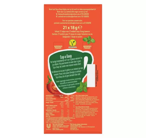 Unox Cup-a-Soup Tomaten Creme (21x 175ml) – Image 4