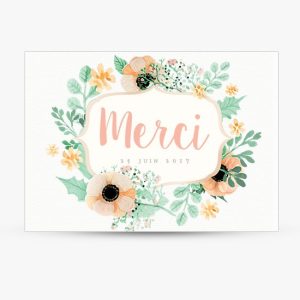 Remerciements Couronne Fleurie – à partir de 1,15€ l’unité