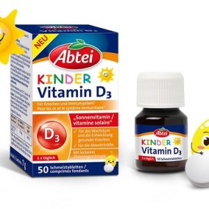 Abtei Enfants Vitamine D3 50 capsules