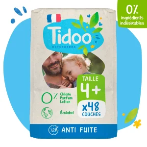 Tidoo Couche Taille 4+/ 9-20Kg 48 Unités